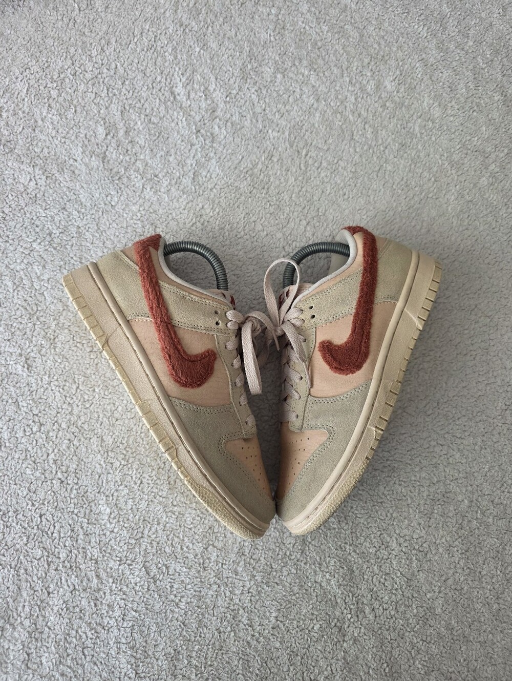 Nike Dunk Low "Terry Swoosh", Women's Size 7.5 - Shimmer/Mars Stone-SandDrift